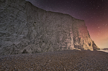 Nature, Pebble, Rock, Coast, Starry Sky, Break, Precipice HD wallpaper