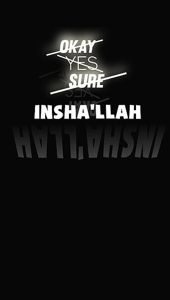 Islamic, inshaallah HD phone wallpaper