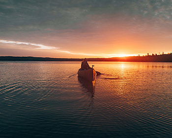 Morning Boat Ride Calm, morning, boat, nature, sunset, sunrise, graphy HD wallpaper