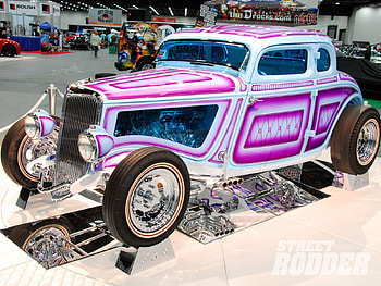 34 - Ford Coupe, Custom, Pinkish, Hotrod, Ford HD wallpaper