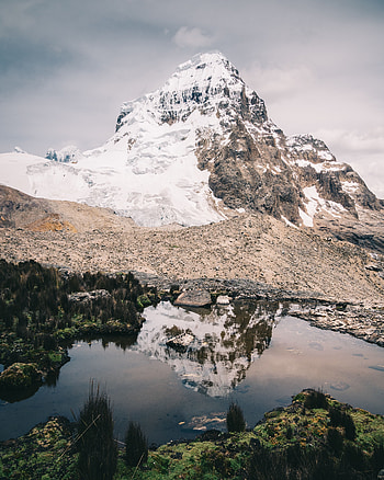 Landscape, Nature, Mountain, Vertex, Top, Lake, Reflection HD phone wallpaper