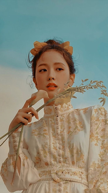 Jisoo, head, sky HD phone wallpaper