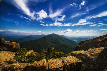 Nature, Stones, Mountain, Vertex, Top, National Park, Mountain Landscape, Shenandoah, Hawkesbill, Hawksbill HD wallpaper