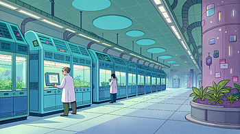 Advanced Cloning Facility - Ultra, science, laboratory, scientist, futuristic HD wallpaper