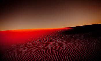 Nightfall in the Desert Sum, Nature, Sunset, Night, Sand HD wallpaper