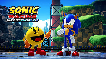 video game, Sonic Racing: CrossWorlds, Sonic the Hedgehog, Pac-Man HD wallpaper
