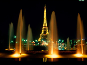 Landscape, Night, Eiffel Tower HD wallpaper