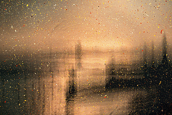 Abstract, Silhouette, Spray, Blur, Smooth, Paint, Glass HD wallpaper