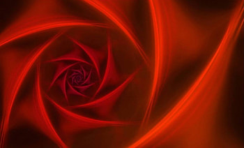 Red Rose Fractal, rose, fractal, red HD wallpaper