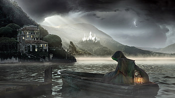 Landscape, Water, Fantasy HD wallpaper