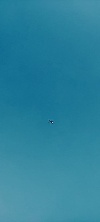 blue Sky With Aeroplan, Airplane, Peace, Natural HD phone wallpaper