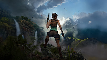 Tomb Raider Epic Showdown, tomb-raider, games, 2025-games, artwork, art, digital-art, ai, video-games HD wallpaper