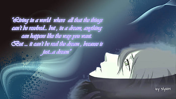 In a dream, blue, just, anime, boy, dream HD wallpaper