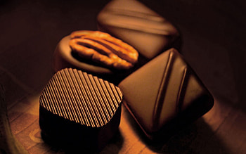 Food, Close-Up, Walnut, Chocolates, Chocolate Candies HD wallpaper