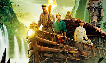 Jungle Cruise , Adventurous journey, Amazon rainforest, Dwayne Johnson movie HD wallpaper