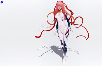 Futuristic outfit, evangelion, standing, girl, asuka soryu langley, long hair, asuka, anime, manga, solo HD wallpaper