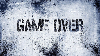 Game Over, Cool and stylish, Minimalist design, Sleek HD wallpaper