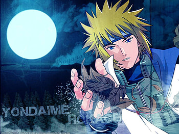 YONDAME HOKAGE, fourth, shinobi, ninja, naruto, hokage HD wallpaper