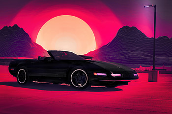 1993 Corvette Outrun Style , retrowave, synthwave, corvette, cars, artist, artwork, digital-art HD wallpaper