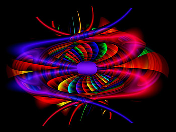 Indented Parabola. jpg, fractal, rainbow kolors, lines HD wallpaper