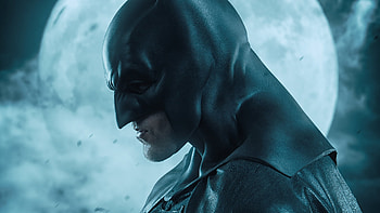 Batman Moon Behind, batman, cosplay, superheroes, artist HD wallpaper