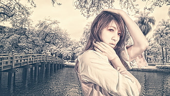 asian, woman HD wallpaper