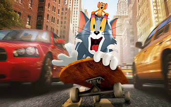 Tom and Jerry, 2021, promo materials, poster, cat and mouse, Tom, Jerry, main characters HD wallpaper