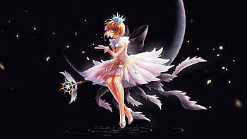 card captor sakura, moon, captor, sakura, card, girl HD wallpaper