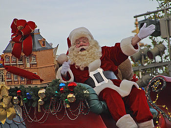Ho, Ho, Ho....Merry Christmas!, santa claus, merry christmas, sleigh, presents HD wallpaper