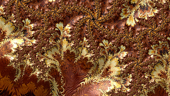 Trippy Psychedelic Fractal, colorful, colors, artistic, brown, Abstract, fractal HD wallpaper