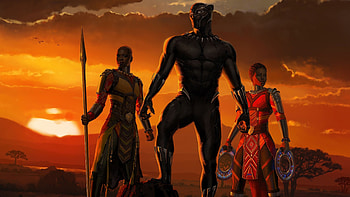 Black Panther poster, Marvel movie HD wallpaper