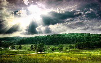 Landscape, Sky, Clouds HD wallpaper