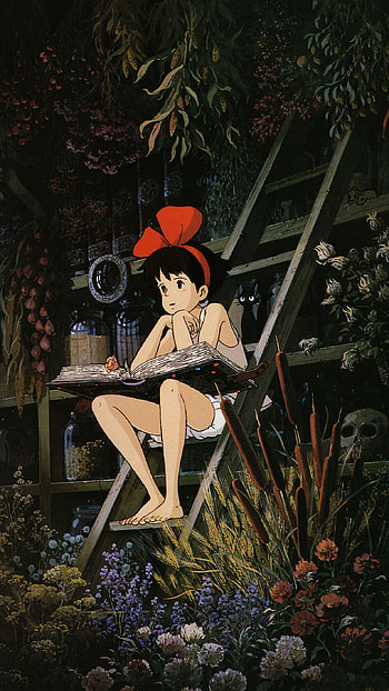 Kiki's Delivery Service, Jibri princess illustration, Artistic , Beautiful artwork HD phone wallpaper