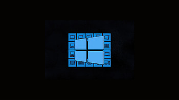 Windows 10 Dark Logo , windows-10, windows, computer, stock, microsoft, dark, black HD wallpaper