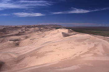 Gobi Desert, Vast landscapes, Bluepeak graphy, Travel memories HD wallpaper