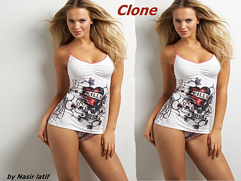 Clone girl, sexy, pretty, gorgeous, hot, figure, beautiful, girl, nice HD wallpaper