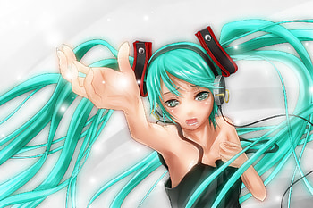 Hatsune Miku, blue, black, awesome, song, tears, cute, vocaloid, beauty, nice, miku, music, vocaloids, hatsune, aqua eyes, program, twintail, girl, aqua, beautiful, diva, sad, anime, pretty, aqua hair, red, cool, idol, virtual HD wallpaper