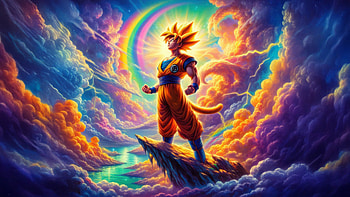 Goku Chronicles, goku, dragon-ball, anime, artwork, digital-art, ai, artist, deviantart HD wallpaper