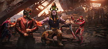 Thanos vs avengers, movie, artwork HD wallpaper