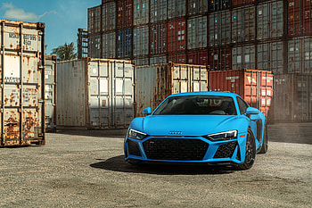 Blue AudiR8 Jenn , audi-r8, audi, cars, 2021-cars HD wallpaper