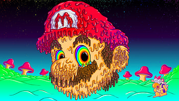 Trippy Mario [] ... HD wallpaper