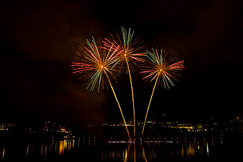 Holidays, Salute, Dark, Sparks, Long Exposure, Fireworks, Firework HD wallpaper