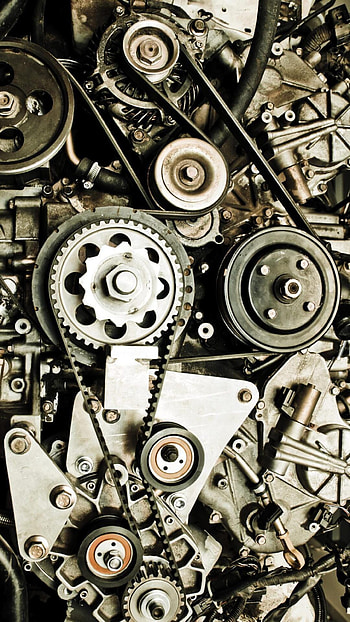 Mechanical gears, Steampunk design, Precision machinery, Industrial beauty HD phone wallpaper