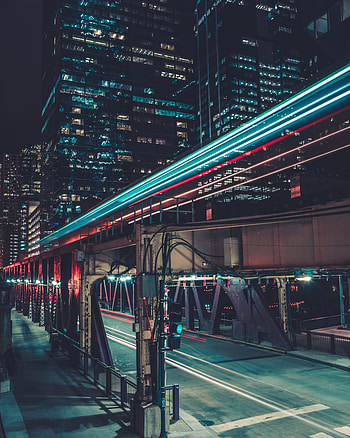 Cities, Skyscraper, Structure, Illumination, Evening, Lighting, Chicago HD phone wallpaper