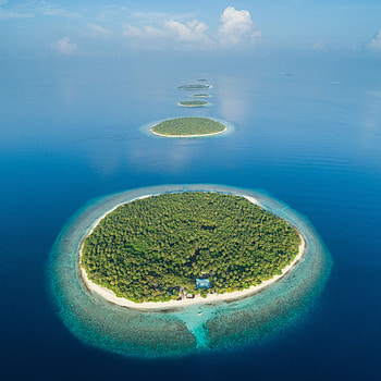 Nature, View From Above, Ocean, Tropics, Maldives, Islands HD phone wallpaper