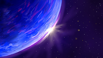 Space, planet's surface, digital art HD wallpaper