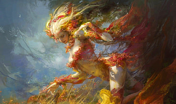 Blossom Fairy, art, , girl, woman, fairy, digital, fantasy, pretty, blossom HD wallpaper