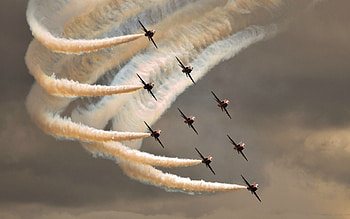 Aerobatics, Aircraft fighter jets HD wallpaper