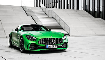 Mercedes-AMG GT, luxury car, green HD wallpaper