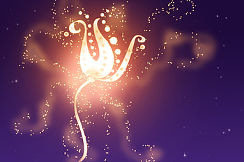 Glowing Bright, abstract, 3d, light, yellow, flower, gold HD wallpaper